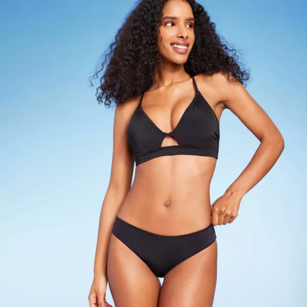 Women's Hipster Bikini Bottom - Shade & Shore™ Black